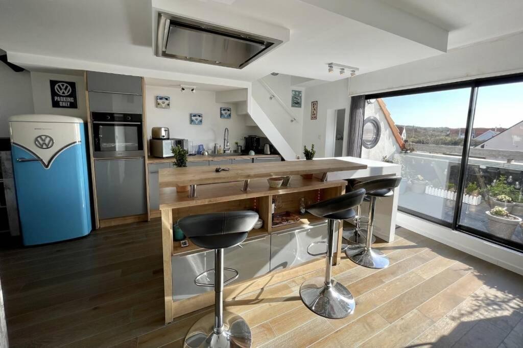 Duplex Avec Jacuzzi Vue Imprenable Sur La Baie De Wissant Apartamento Exterior foto