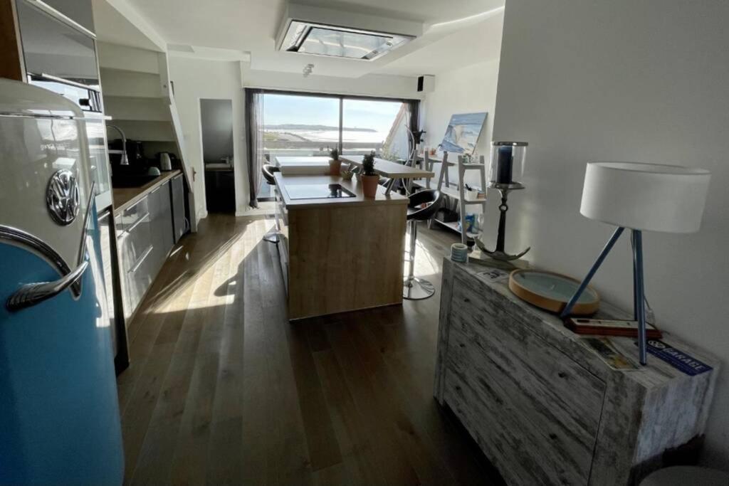 Duplex Avec Jacuzzi Vue Imprenable Sur La Baie De Wissant Apartamento Exterior foto