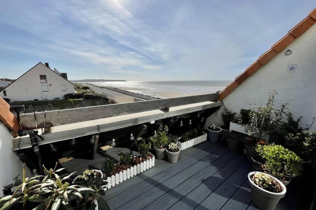 Duplex Avec Jacuzzi Vue Imprenable Sur La Baie De Wissant Apartamento Exterior foto